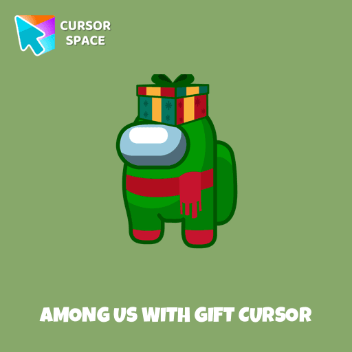 Among Us with Gift cursor pointer cursor